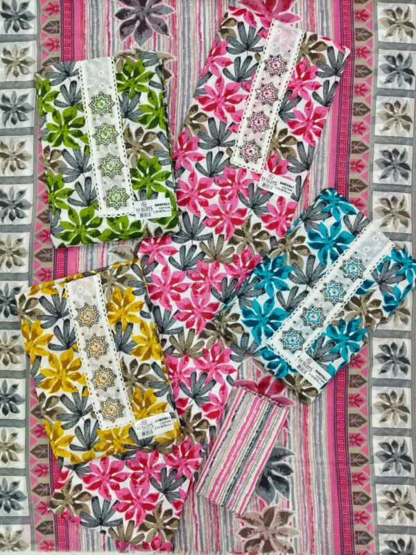 SCAK Cotton Top Cotton Dupatta Unstitched Suits