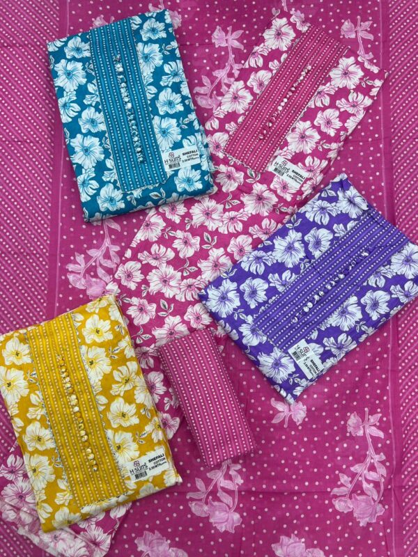 1000803901 SCAK Cotton Top Cotton Dupatta Unstitched Suits