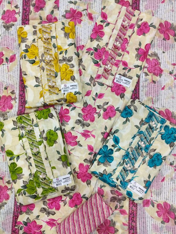 1000803908 SCAK Cotton Top Cotton Dupatta Unstitched Suits