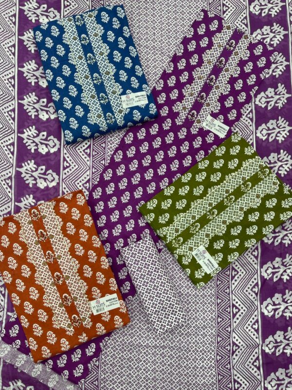 SCAK Cotton Top Cotton Dupatta Unstitched Suits