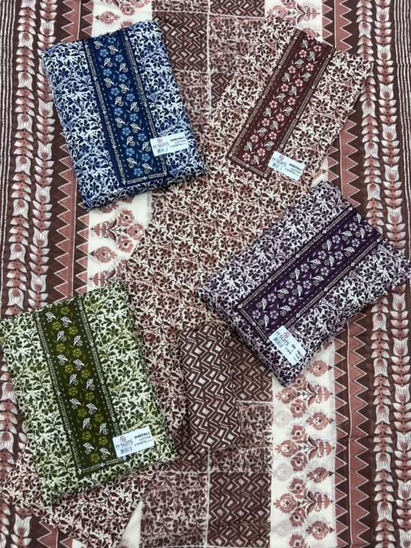 SCAK Cotton Top Cotton Dupatta Unstitched Suits