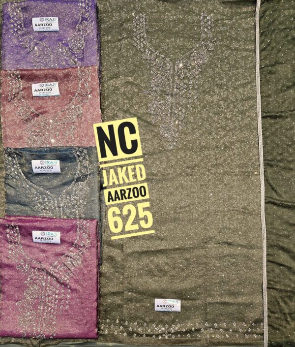 1000813250 Raj Silk Mills Banarsi Top Pure Chiffon Dupatta Unstitched Suits