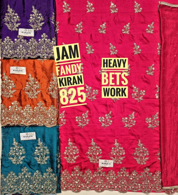 Raj Silk Mills Jaam Top Pure Chiffon Dupatta Unstitched Suits