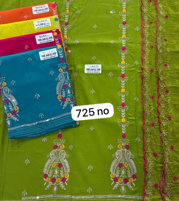 SCAK Jaam Top Pure Chiffon Dupatta Unstitched Suits