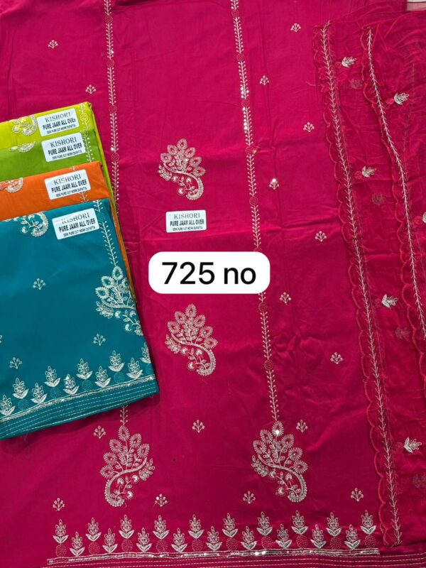 SCAK Jaam Top Pure Chiffon Dupatta Unstitched Suits