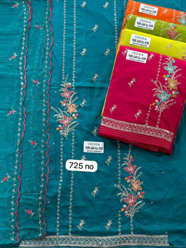 1000813280 SCAK Jaam Top Pure Chiffon Dupatta Unstitched Suits