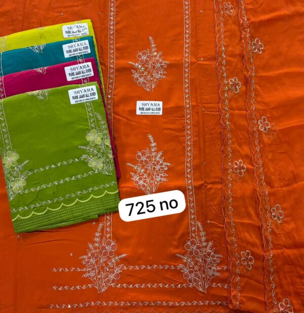 SCAK Jaam Top Pure Chiffon Dupatta Unstitched Suits