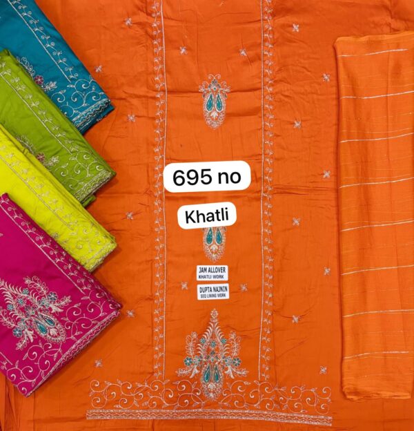 SCAK Jaam Top Nazneen Dupatta Unstitched Suits