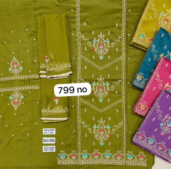 SCAK Jaam Top Nazneen Dupatta Unstitched Suits