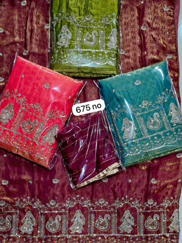 Wow Glass Top Nazneen Dupatta Unstitched Suits