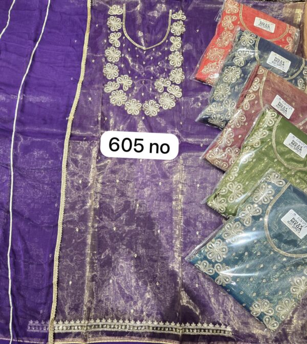 SCAK Glass Top Nazneen Dupatta Unstitched Suits