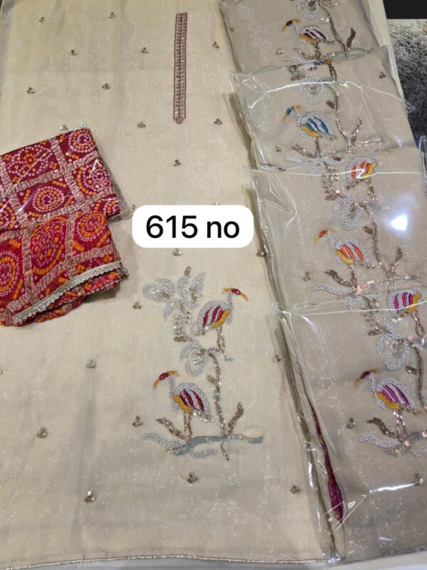 SCAK Shimmer Top Nazneen Dupatta Unstitched Suits