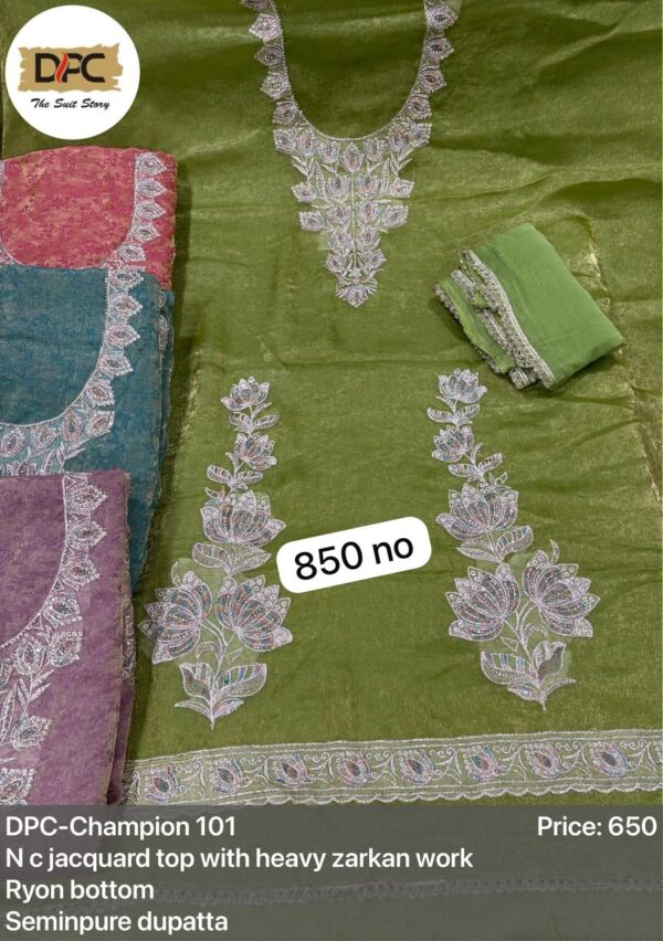 SCAK Crunchy Top Pure Chiffon Dupatta Unstitched Suits