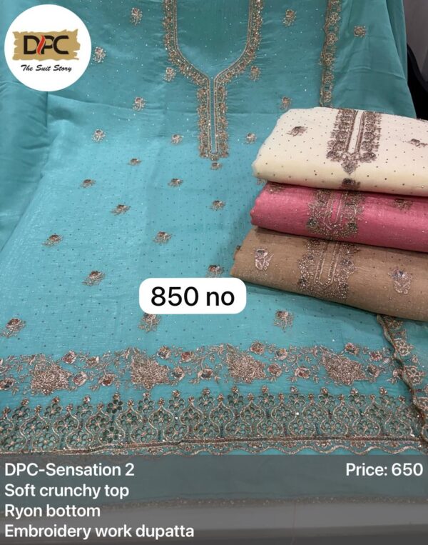 1000861978 SCAK Crunchy Top Pure Chiffon Dupatta Unstitched Suits