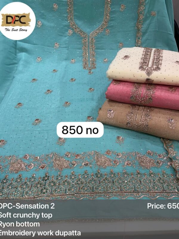 SCAK Crunchy Top Pure Chiffon Dupatta Unstitched Suits