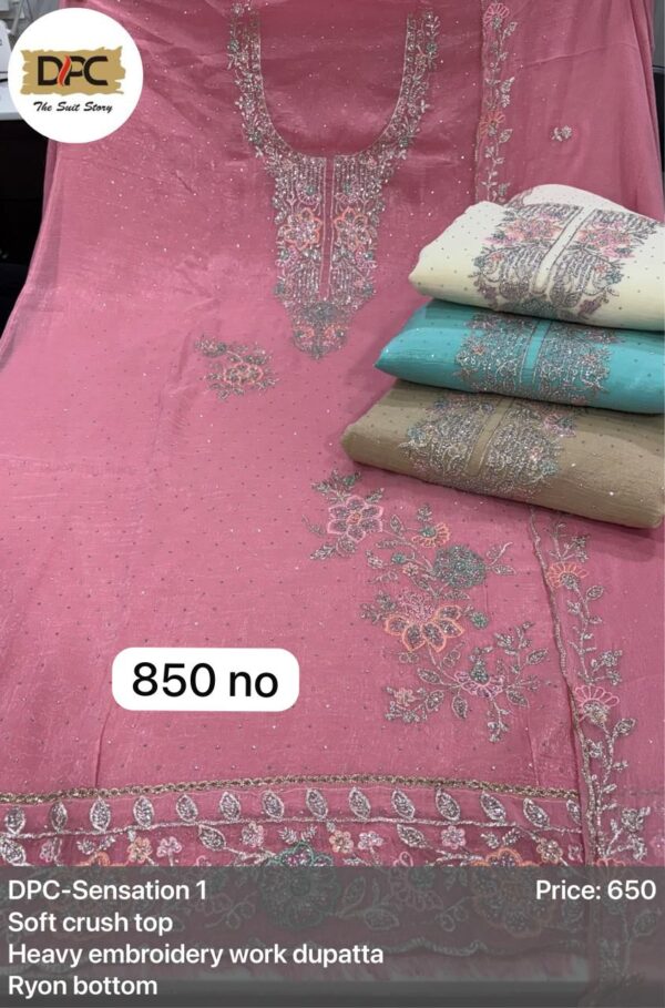 1000861981 SCAK Crunchy Top Pure Chiffon Dupatta Unstitched Suits