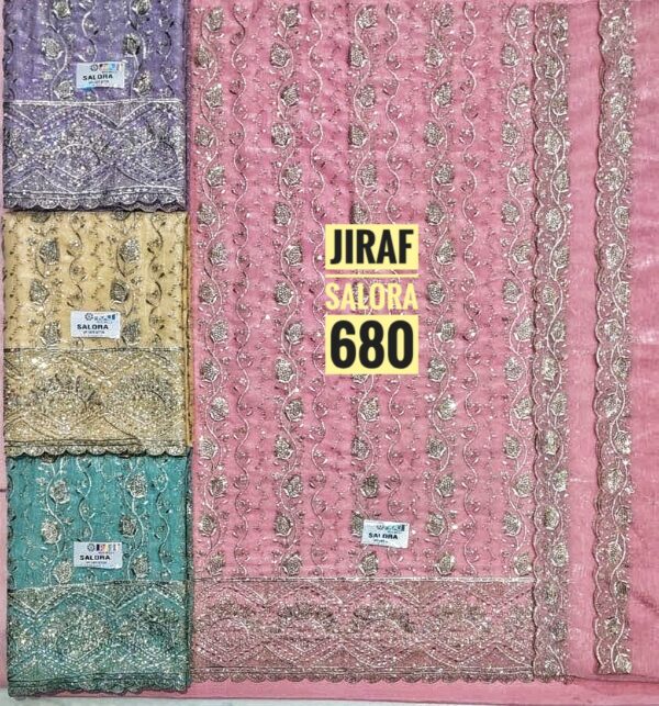 Raj Silk Mills Crunchy Top Pure Chiffon Dupatta Unstitched Suits