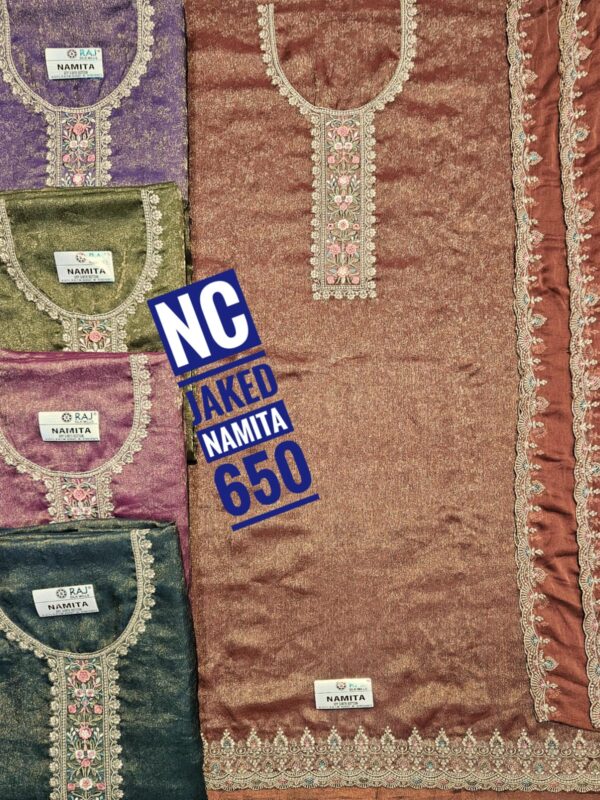 SCAK Crunchy Top Pure Chiffon Dupatta Unstitched Suits