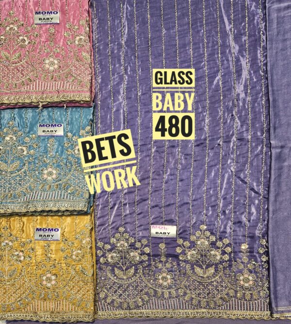 1000862662 Raj Silk Mills Crunchy Top Pure Chiffon Dupatta Unstitched Suits