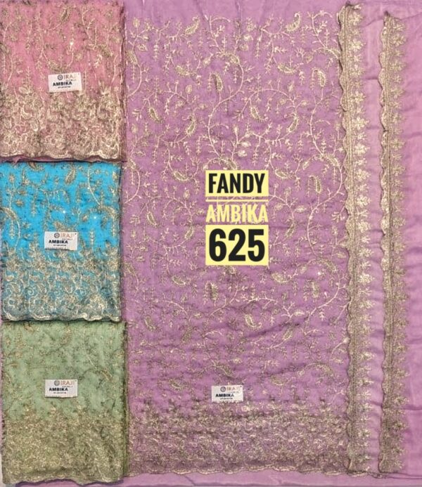 Raj Silk Mills Crunchy Top Pure Chiffon Dupatta Unstitched Suits