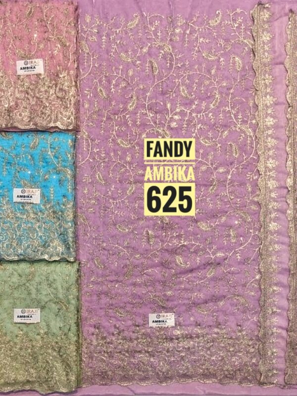 Raj Silk Mills Crunchy Top Pure Chiffon Dupatta Unstitched Suits